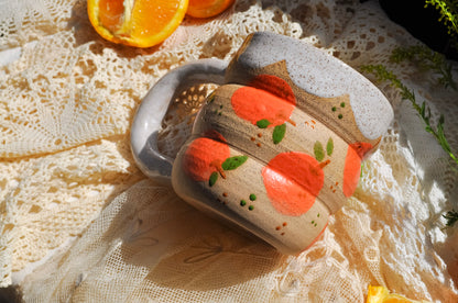 Orange fruit bubble mug